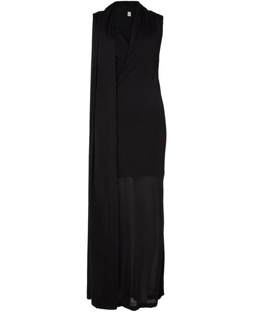Toteme — Overlapped scarf dress (Black)