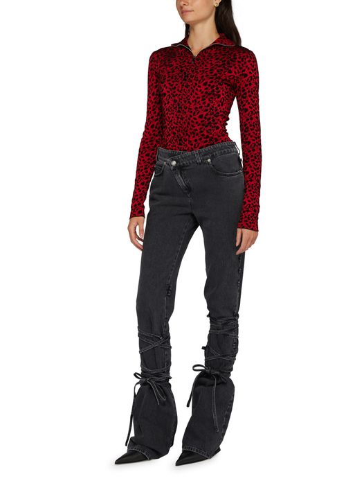 MCQUEEN Zipped turtle neck jumper