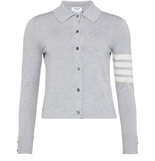 THOM BROWNE Cotton 4Bar long sleeved shirt