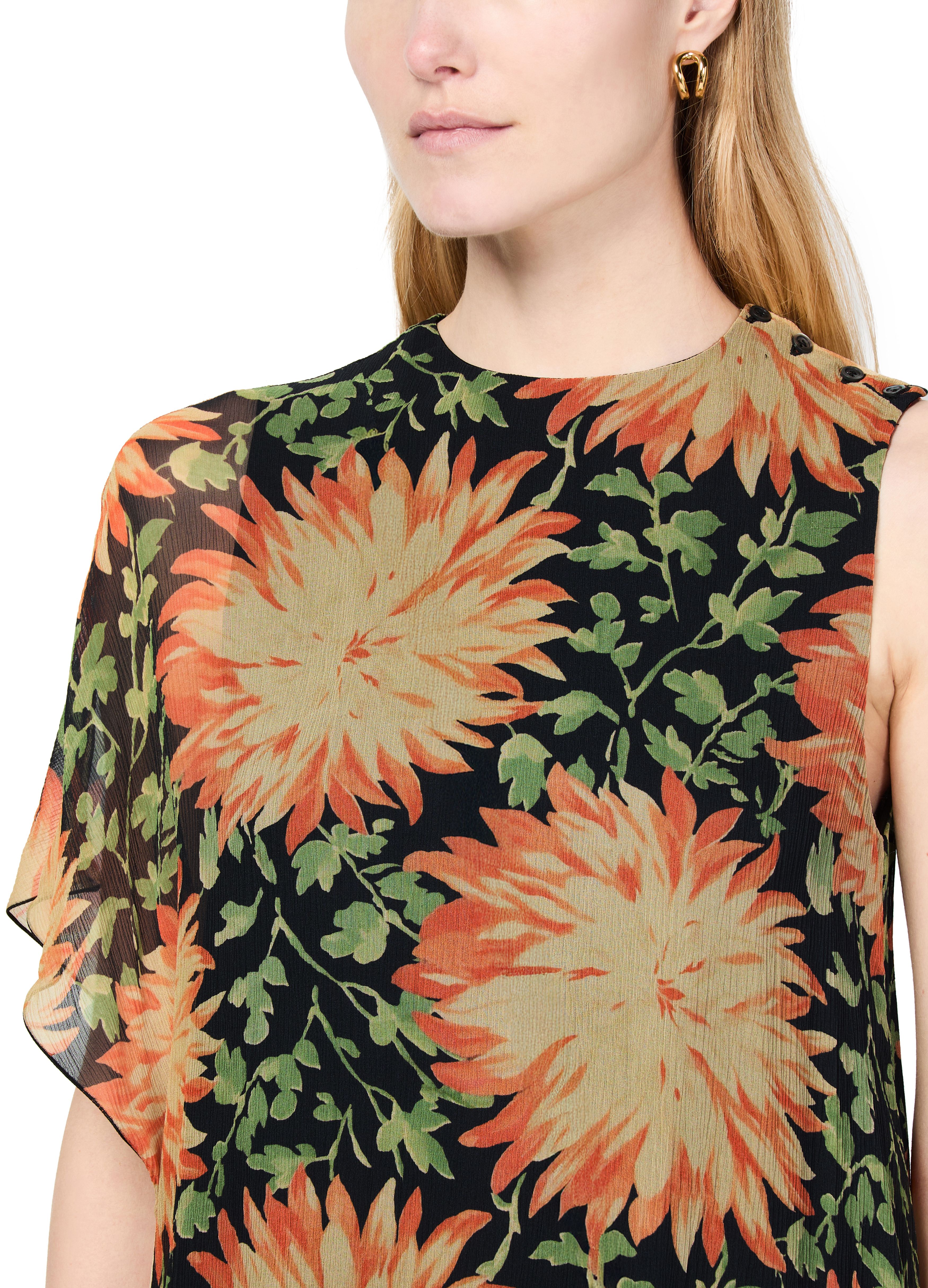 Floral print flowing dress thumbnail 4
