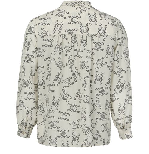 CELINE lavallière blouse in crêpe de chine
