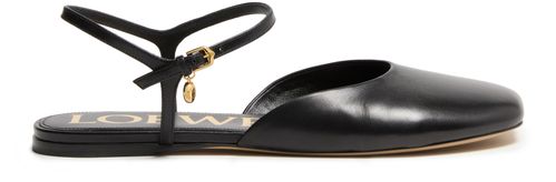 LOEWE Toy ankle strap ballerinas in lambskin