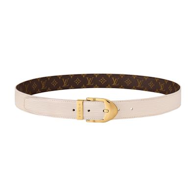 Louis Vuitton Lv Timeless Epi 30mm Belt In Beige