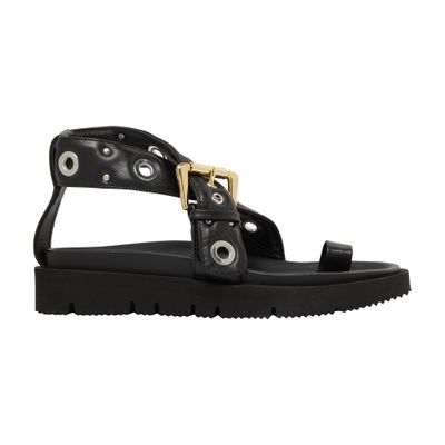 Apc Concarneau Sandals In Black