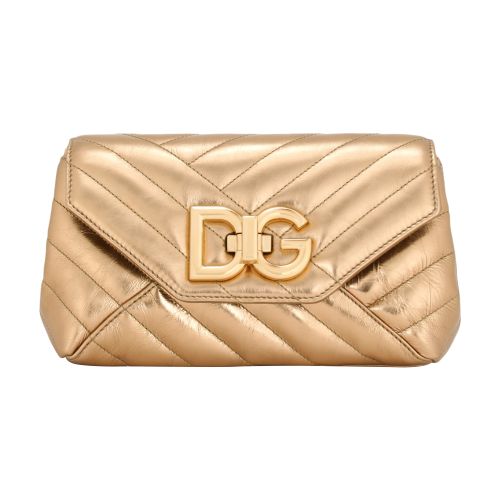 Dolce & Gabbana Small Lop Crossbody Bag In Gold