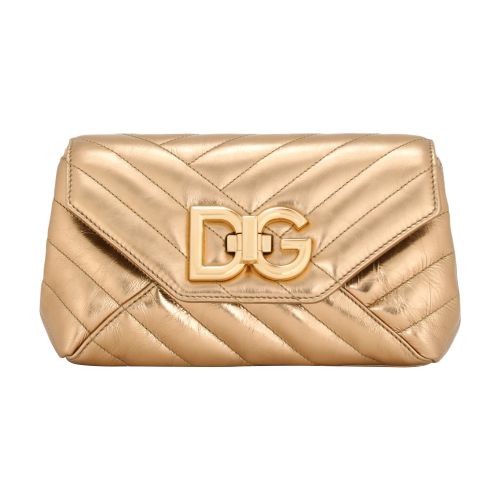 Dolce & Gabbana Small Lop Crossbody Bag In Gold