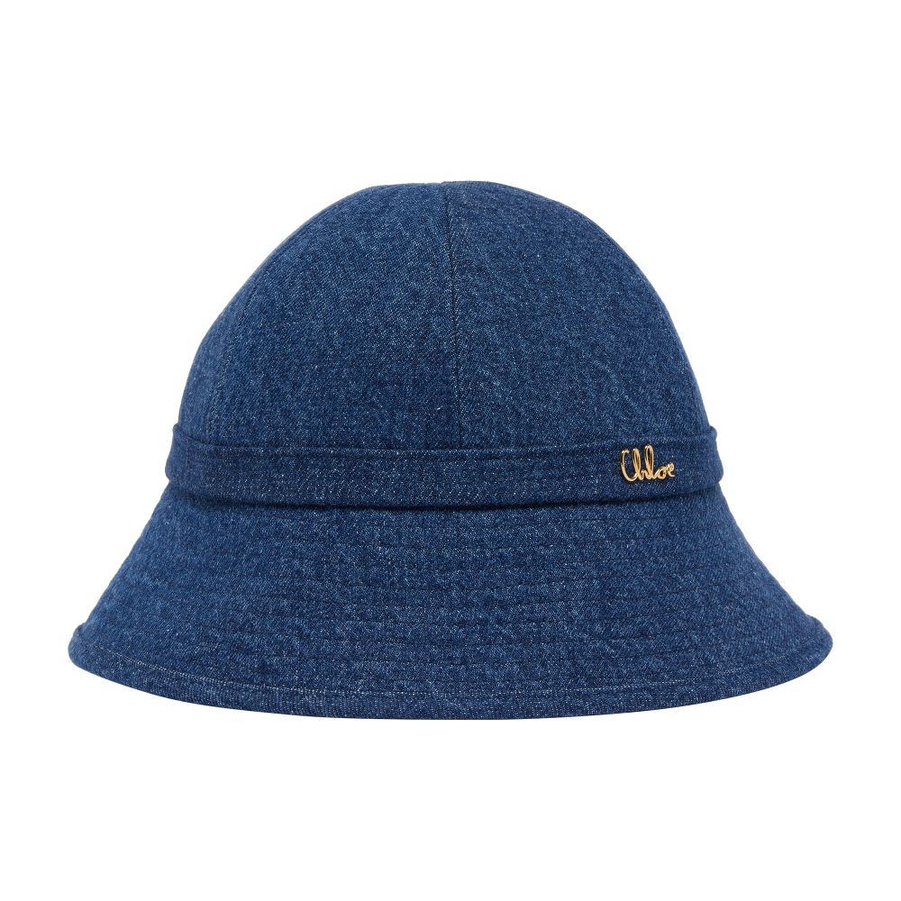 Chloé iconic denim bucket hat thumbnail 6