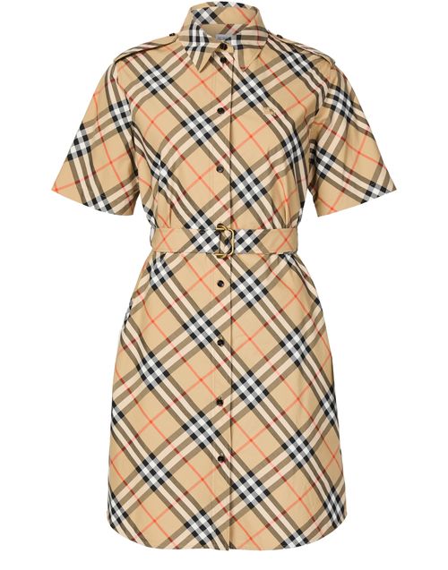 BURBERRY Check shirt dress
