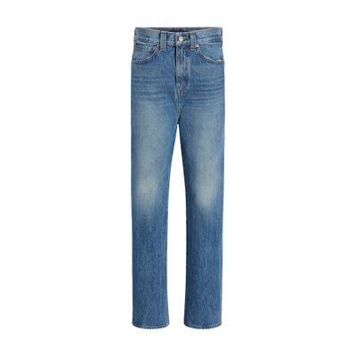 Khaite Bonnie Straight-cut Jeans In Grey