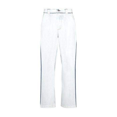 Maison Margiela Japanese Denim Straight-leg Jeans In Light_blue