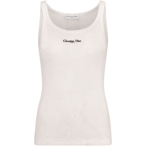 DIOR Tank top ribbed cotton jersey