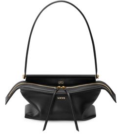 Small Whisker bag in glazed calfskin