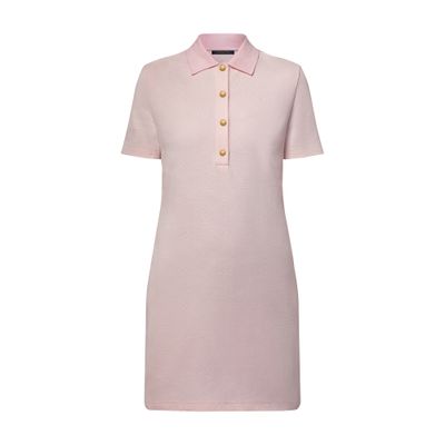 Louis Vuitton Monogram Piqué Polo Dress In Pink