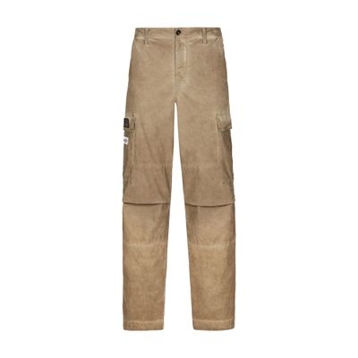 Dolce & Gabbana Cotton Cargo Trousers In Beige