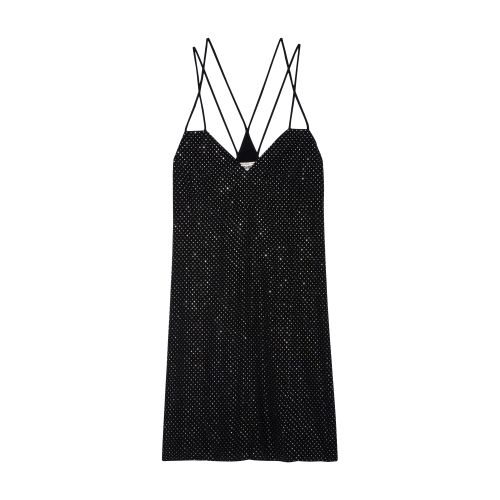 Rohana Diamanté Silk Dress