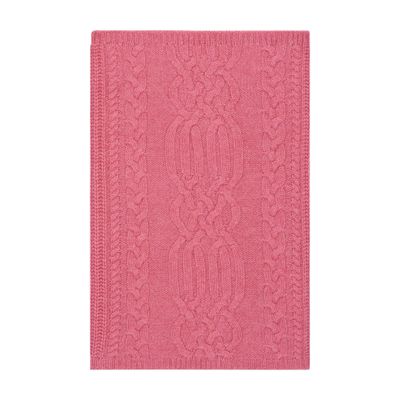 Bompard Cashmere Cable Knit Neck Warmer In Pink