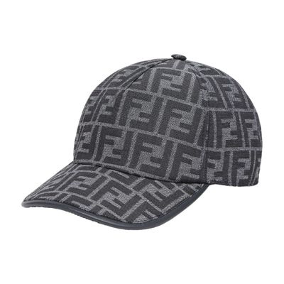 Fendi Baseball Cap In Black