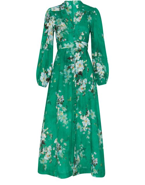 ZIMMERMANN Everley plunge midi dress