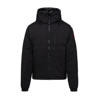 Shop Canada Goose Lodge Hooded Jacket In Black