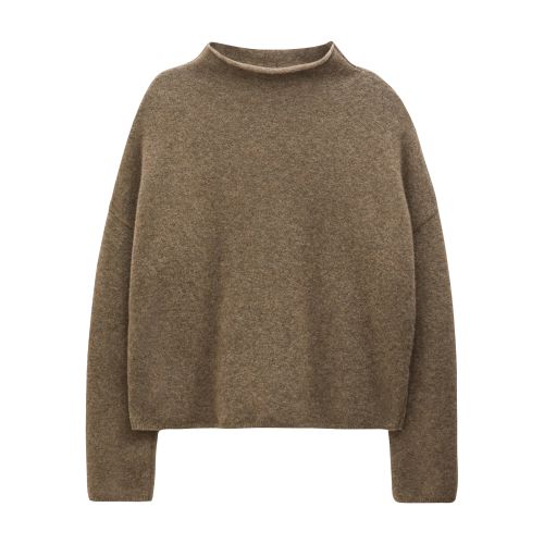 Filippa K Taupe Mika Sweater In Dark_taupe