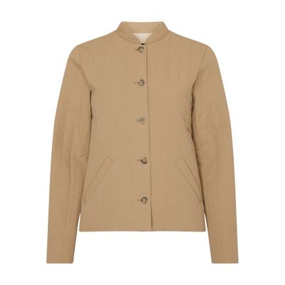 Shop Apc Aurore Jacket In Beige