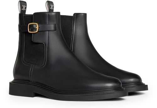 CELINE Celine Université Chelsea-stiefel aus glänzendem stierleder