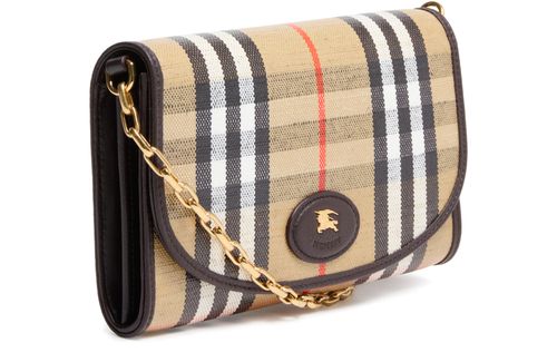 BURBERRY  Highlands compact wallet with chain
