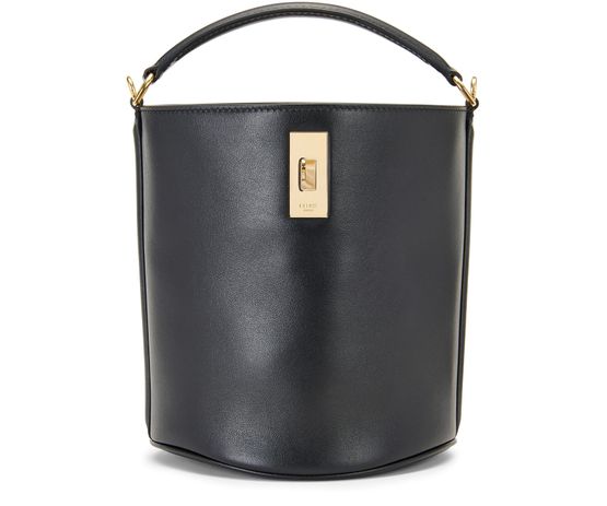 CELINE Teen 16 Calfskin Leather Crossbody Bag Black