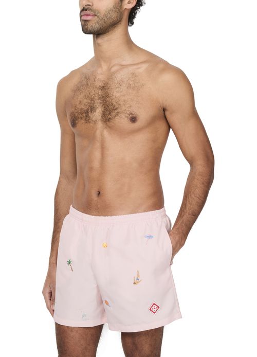 CASABLANCA Short de bain à motif brodé