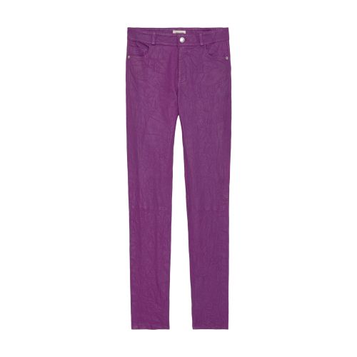 Zadig & Voltaire Phlame Leather Pants In Goa