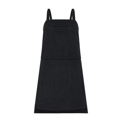 Max Mara Leale Mini Dress In Grey
