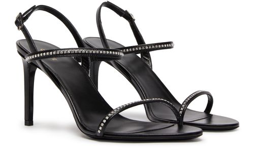 CELINE Celine soir strap sandals with strass in lambskin with strass