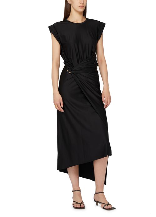 RABANNE Draped midi dress
