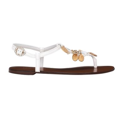 Dolce & Gabbana Flip Flops In White