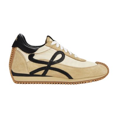 Loewe Multi-panel Lace-up Sneakers - Women's - Cotton/calf Leather/suede/fabric In Brown