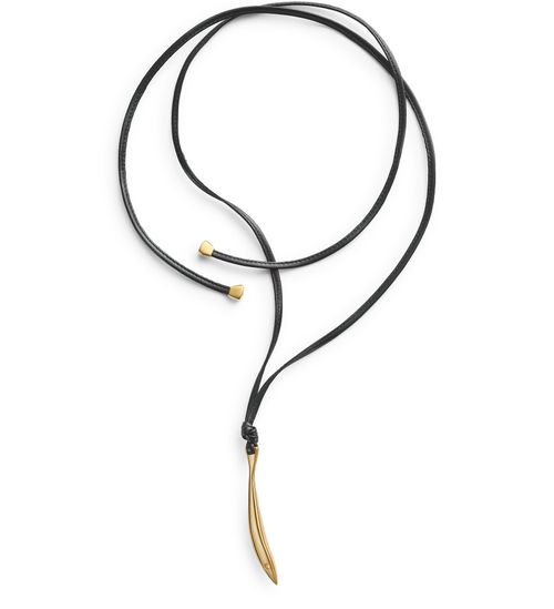 BOTTEGA VENETA Sardine leather necklace