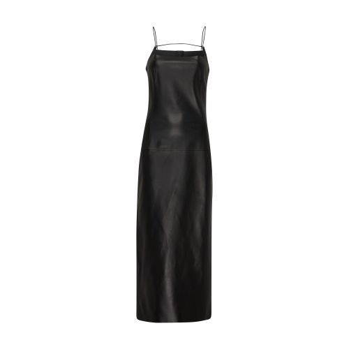 Shop Attico Midi Dress In Black