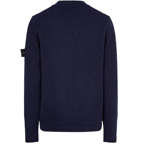 STONE ISLAND Logo patch crew neck sweater