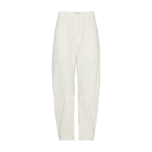 Shop Nili Lotan Shon High-rise Relaxed-fit Pants In Eggshell