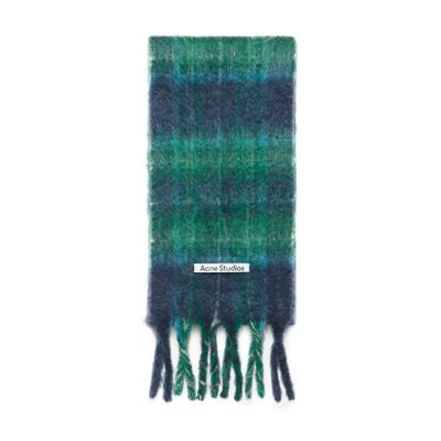Acne Studios Mohair Scarves In Blue