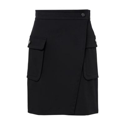 Max Mara Mini Wrap Skirt In Black