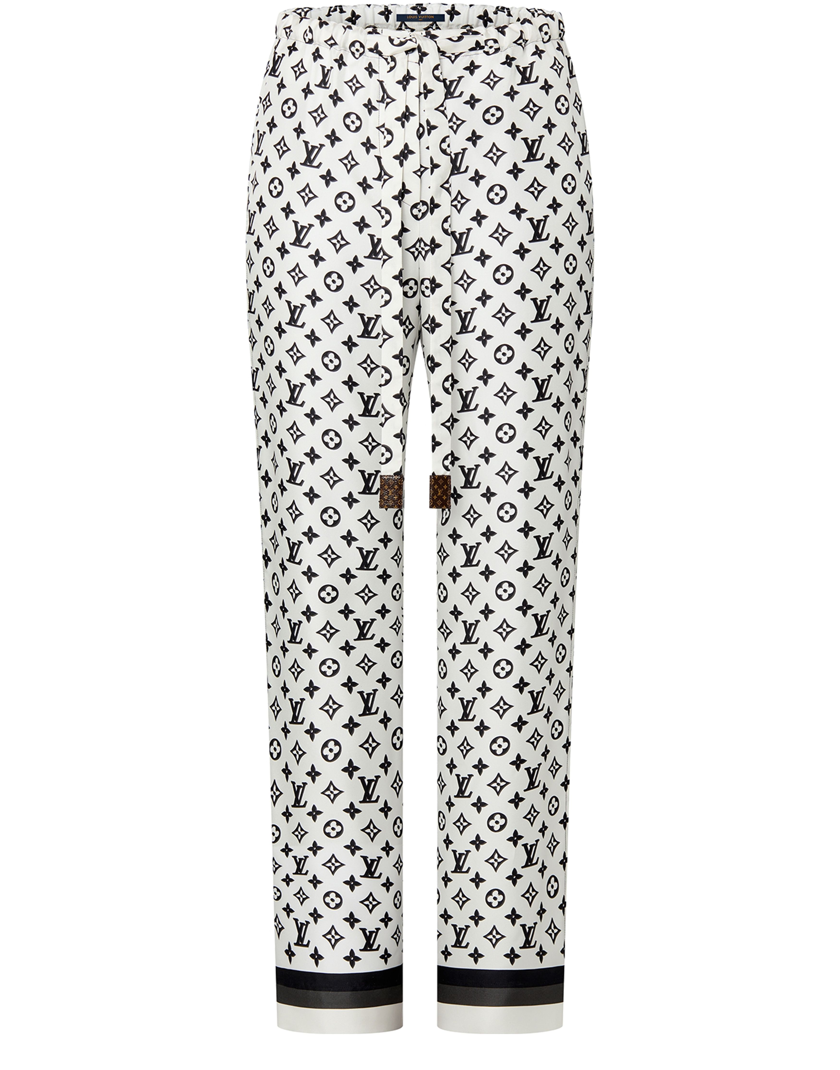 3D Monogram Stripe Accent Pajama Pants