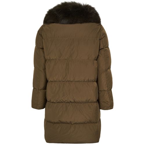 YVES SALOMON Puffer jacket with a fox fur collar