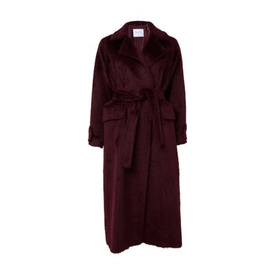 Max Mara Albata Long Coat In Brown