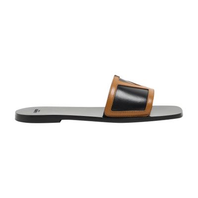 Valentino Viva Superstar Slide Sandal In Nappa Leather In Black
