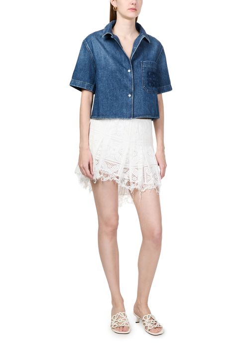 LOEWE Short-sleeved denim shirt