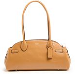 Empire Carryall 34 glazed leather shoulder bag - COACH
