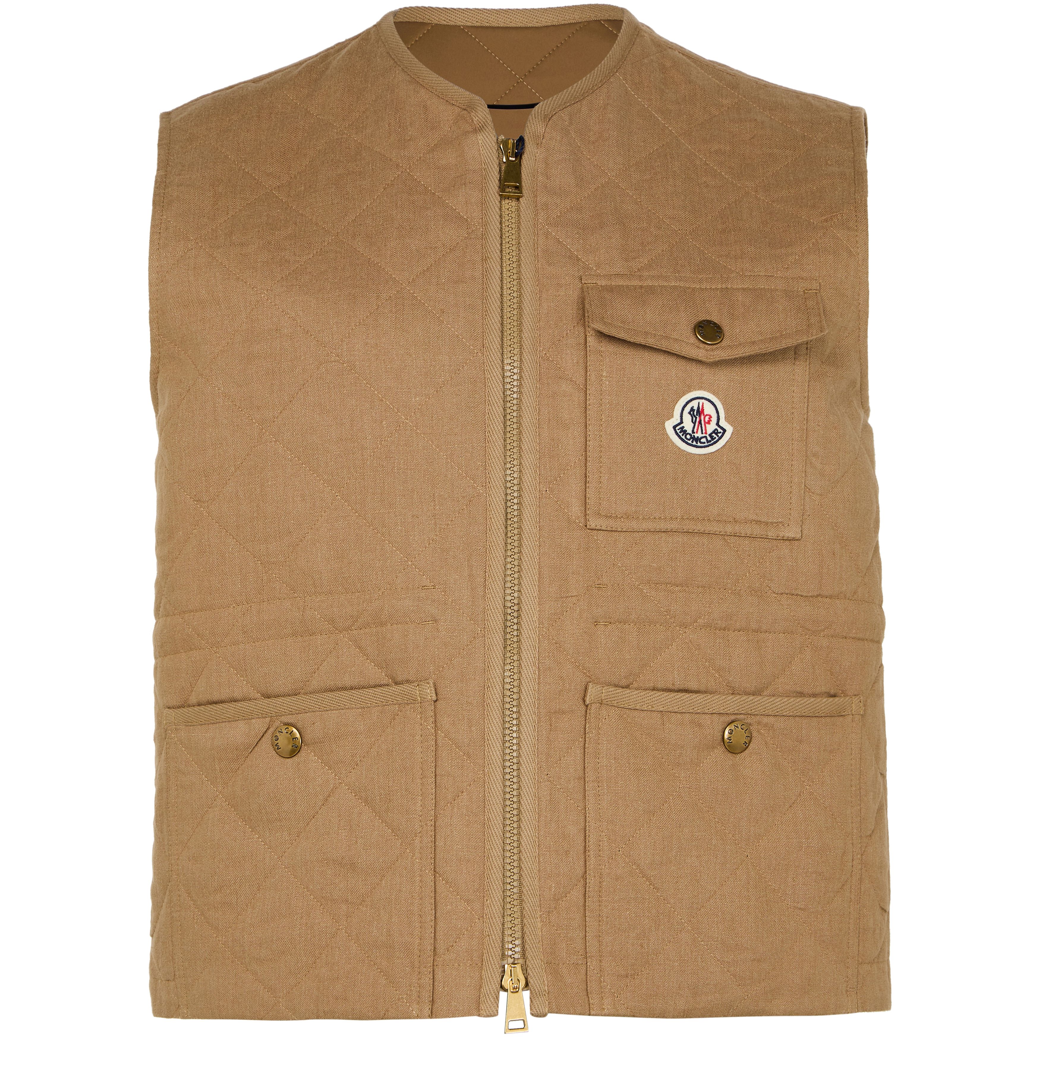 Vigny logo sleeveless jacket