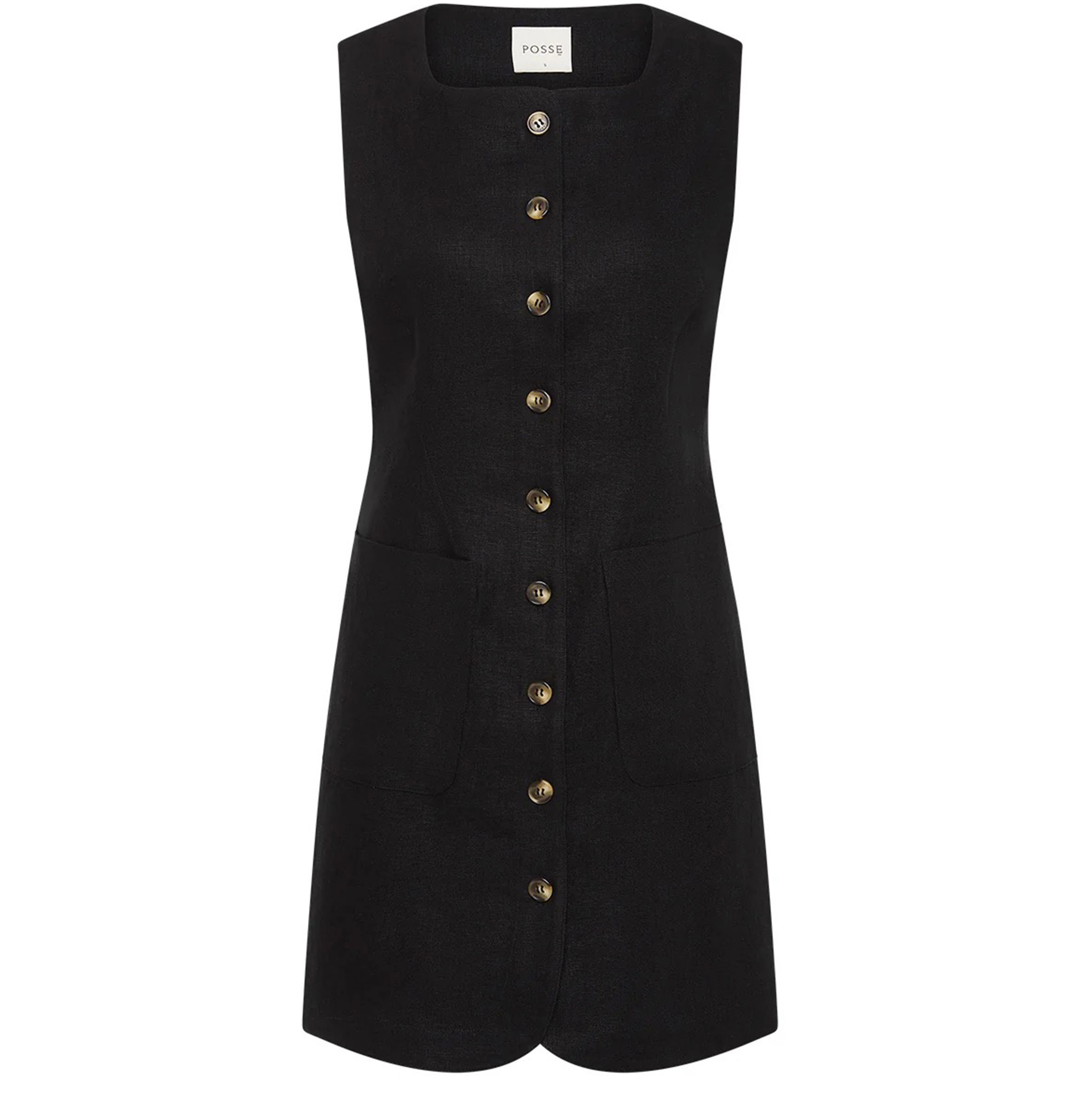 Emma button down mini dress