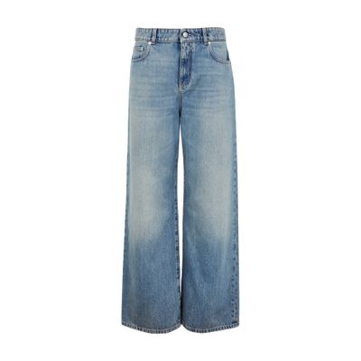 Alexander Mcqueen Straight-cut Jeans In Blue